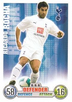 Ricardo Rocha Tottenham Hotspur 2007/08 Topps Match Attax #277
